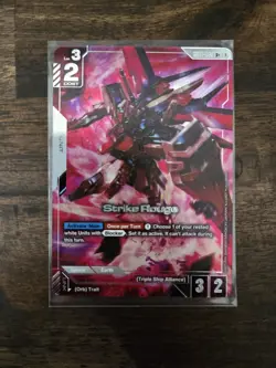 Gundam Card Game Newtype Rising Strike Rouge GD01-069 R+ Holo Foil English NM - Image 1