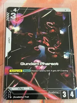 Bandai Gundam Card Game TCG - Gundam Pharact (R+) [GD01-071] Alt Art Foil Unit - Image 1