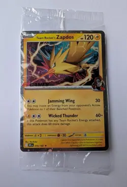 Sealed EB Games Team Rockets Zapdos #70 - SV: Destined Rivals Pokemon Promo Card - Image 2