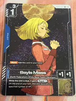 Sayla Mass Alternate Art Foil - GD01-087 R+ NM - Gundam TCG Card Game Pilot AA - Image 1