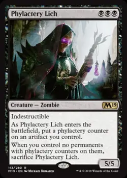 Phylactery Lich - Near Mint MTG Magic 2019 Core Set - Image 1