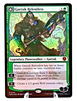 Garruk Relentless/Garrick Veil-Cursed 197- Innistrad Remastered Foil Mythic MTG - Image 3