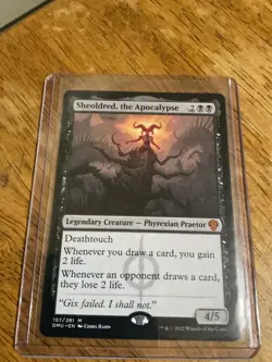 MTG Sheoldred, the Apocalypse (Phyrexian) NON FOIL Dominaria United Mint - Image 1