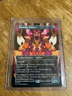 Roaming Throne (Borderless) The Lost Caverns of Ixalan Regular Mtg Mint - Image 1