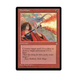 WOTC MtG Ice Age Pyroblast (C) EX - Image 1