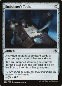 MTG Magic AKH Amonkhet - 1x EN NM 227 U Embalmer's Tools - Image 1