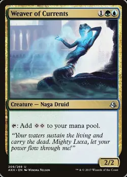 MTG Magic AKH Amonkhet - 1x EN NM 209 U Weaver of Currents - Image 1