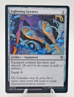 Lightning Greaves 0055 DRC- MTG Commander: Aetherdrift- Regular -Magic 2025 NM - Image 3