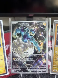 2025 Pokemon TCG Black Bolt THUNDURUS 3 Card Diff Variation Lot! - Image 3