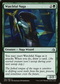 MTG Magic AKH Amonkhet - 1x EN NM 193 U Watchful Naga - Image 1