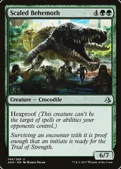 MTG Magic AKH Amonkhet - 1x EN NM 184 Scaled Behemoth - Image 1