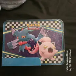 POKEMON TCG 2024 Collector Treasure Chest TIN SET 6 Packs 2 Foils Plus NEW - Image 2