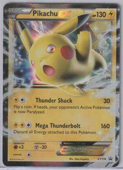 Pikachu ex XY174 Pokemon Black Star Promo - Image 1