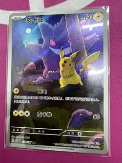 Pokemon TCG S-Chinese Pikachu Gengar 172/151 AR 151C Hope Exclusive - Image 1