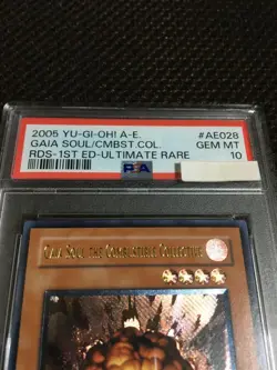 Yugioh PSA10 Gaia Soul the Combustible Collective Old Asia English Ultimate Rare - Image 3
