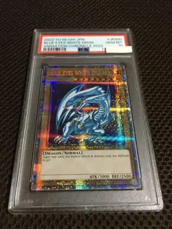 Yugioh PSA10 Blue-Eyes White Dragon English Version Prismatic Secret Rare - Image 2