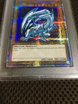 Yugioh PSA10 Blue-Eyes White Dragon English Version Prismatic Secret Rare - Image 4