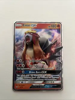 Pokemon TCG Entei GX Holo Ultra Rare Card 10/73 Shining Legends - Image 1