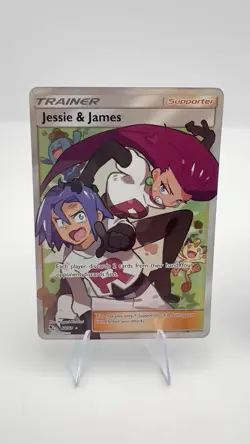 Pokemon TCG Jesse And James Full Art Trainer Card 68/68 Hidden Fates - Image 3