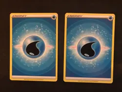 Pokemon Qty -2 Card lot of 2022 WATER ENERGY - Image 1