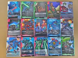 Gundam Card Game GD01 Newtype Rising Japanese Common & Uncommon set (15 cards) - Image 1