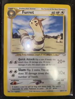 Furret 35/111 - Neo Genesis Unlimited Pokemon card - WOTC 2000 Pokemon - Image 1