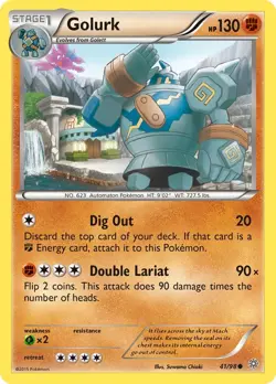 Golurk 41/98 COMMON - Pokemon XY Ancient Origins Card - Image 1