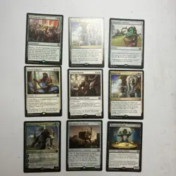 Lot Of 9 Assorted MTG Rares TCG Cards + Singular Holo Card - Image 1