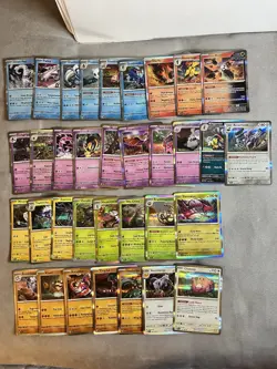 Pokemon Holo 34 Card Lot Scarlet and Violet Era NM Fire Fighting Normal Psychic - Image 1
