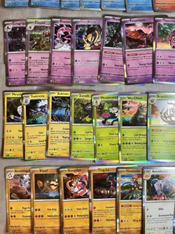 Pokemon Holo 34 Card Lot Scarlet and Violet Era NM Fire Fighting Normal Psychic - Image 4