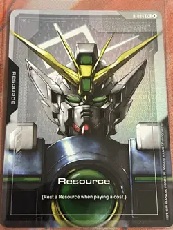 Resource Wing Gundam Zero Foil - R-004 C+ NM - Gundam TCG Card Game Holo Trading - Image 1