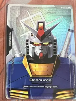 Holo Foil Resource - R-002 C+ - Gundam Trading Card Game GD01 Newtype Rising - Image 1