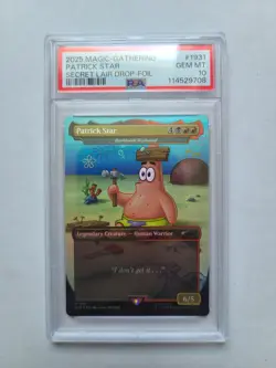MTG Patrick Star FOIL PSA 10 GEM MINT Spongebob Magic Card SLD #1931 - Image 1