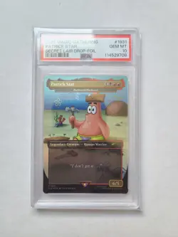 MTG Patrick Star FOIL PSA 10 GEM MINT Spongebob Magic Card SLD #1931 - Image 5