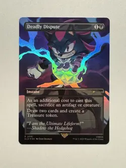 MTG - Deadly Dispute - SLD Sonic x Secret Lair Drop 2091 Rare Rainbow Foil - Image 1