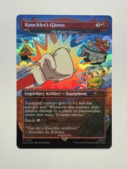 MTG - Knuckle's Gloves (The Reaver Cleaver) - SLD Sonic x Secret Lair Drop Foil - Image 1