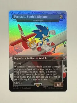 MTG - Tornado, Sonic's Biplane (Weatherlight) - SLD Sonic Secret Lair Drop Foil - Image 1