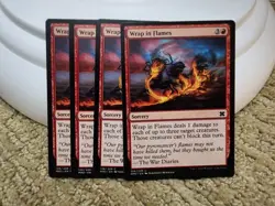 Wrap in Flames x4 NM Modern Masters 2015 MTG - Image 2