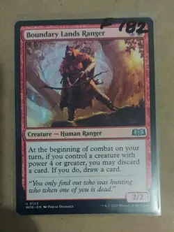 Boundary Lands Ranger - 123 - WOE - NM - MTG Magic the Gathering - Image 1