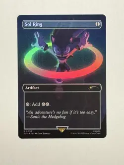 MTG - Sol Ring - SLD Sonic x Secret Lair Drop 2093 Rare Rainbow Foil - Image 1