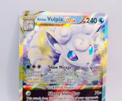 Alolan Vulpix VSTAR 034/195 Holo Ultra Rare Pokemon Card NM Fresh Pull - Image 2