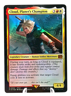 Cloud, Planet's Champion 0552 FFVII-Final Fantasy-Mythic Foil- Magic- MTG NM/M - Image 3