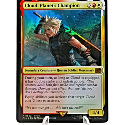 Cloud, Planet's Champion 0552 FFVII-Final Fantasy-Mythic Foil- Magic- MTG NM/M - Image 5