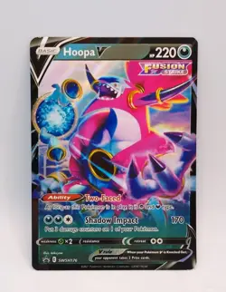Hoopa V SWSH176 Black Star Promo Holo Ultra Rare Pokemon TCG Card NM Fresh Pull - Image 1