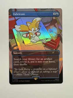 MTG - Fabricate - SLD Sonic x Secret Lair Drop 2099 Rare Rainbow Foil - Image 1