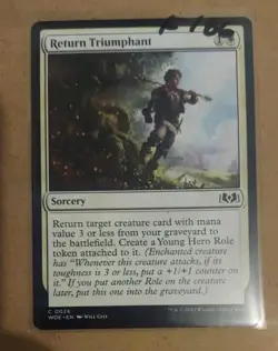 Return Triumphant (026) Wilds of Eldraine WOE MTG Magic - Image 1
