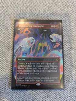 MtG Edge of Eternities - Devastating Onslaught - Borderless FOIL NM 0308 - Image 1