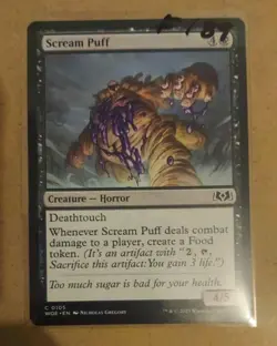 Scream Puff - 105 - WOE - NM - MTG Magic the Gathering - Image 1