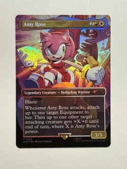 MTG - Amy Rose - SLD Sonic x Secret Lair Drop Mythic 2083 Rainbow Foil - Image 1