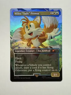 MTG - Miles "Tails" Prower - SLD Sonic x Secret Lair Drop Mythic Rainbow Foil - Image 1